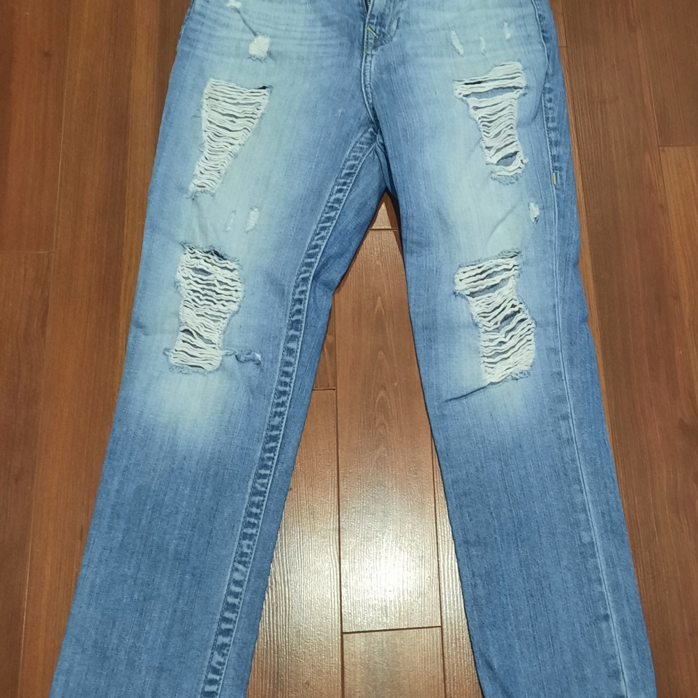 True Religion Women's Light Blue Straight Leg Jeans - Picture 2 of 4